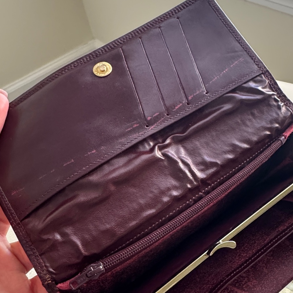 Givenchy Vintage Burgundy Leather Long Wallet - Picture 9 of 12